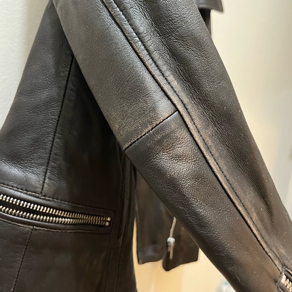 AllSaints Bales Biker Jacket in Black, Size 2 - Picture 9 of 15